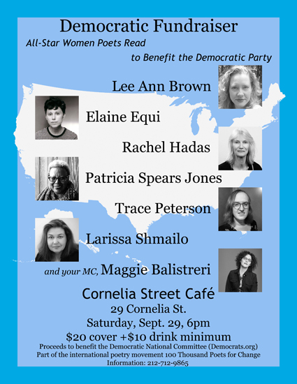 All-Star Women Poets Read to Benefit the Democratic Party image